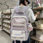 Children's schoolbag handbag girls elementary school students junior high school students high school girls two-piece backpack college students backpack - Image 8