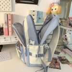 Children's schoolbag handbag girls elementary school students junior high school students high school girls two-piece backpack college students backpack - Image 21