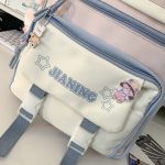 Children's schoolbag handbag girls elementary school students junior high school students high school girls two-piece backpack college students backpack - Image 24