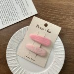 New Baby Girls Hair Clips Children's Autumn Embroidery Flower Hairpin Oval Knitted Fabric Covered Korean Style Hair Accessories 50 sold - Image 5