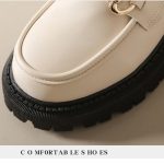 Chunky Loafers Women Genuine Cow Leather Platform Shoes Round Toe Metal Chain Slip on Ladies Flats Handmade 2025 Creeper Zapatos - Image 8