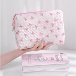Trendy Cute Zipper Travel Cosmetic Bag With Bow-Knot Portable Cosmetic Pouch Makeup Organizer Toiletry Case For Women And Girls - Image 6