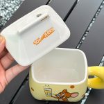 Cartoon Yogurt Mug High Appearance Level Straw Cup Dormitory High Temperature Resistance Coffee Mugs Cute Creative Ceramic Cup - Image 5