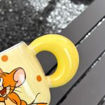 Cartoon Yogurt Mug High Appearance Level Straw Cup Dormitory High Temperature Resistance Coffee Mugs Cute Creative Ceramic Cup - Image 7
