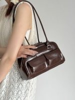 Korean PU Y2k Bagsfashion Designer Leather Women's Shoulder Bag 2025 Bolsos De Mujer Retro Crossbody Bag Pillow Bowling Handbag - Image 12