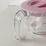 Bolimei high borosilicate glass measuring jar pot girl heart rabbit scale measuring cup baking jar tropical resistant lid - Image 6