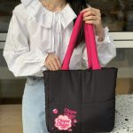 2025 New Chupa Chups Cute Cartoon Down Cloth Handbag Large Capacity Shoulder Tote - Image 3