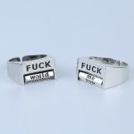 Funny Rotatable Love Ring Fidget Adjustable Mood Ring Silver Fidget Ring for Men Women - Image 3