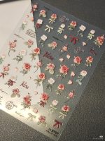 Red Note Hot Fashion Ins Retro Rose Sticker High Aesthetic Scrapbooking Sticker for Nail Phone Case DIY Hand-account - Image 4