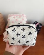"Ribbon Whisper" Cosmetic & Accessory Pouch - Image 8