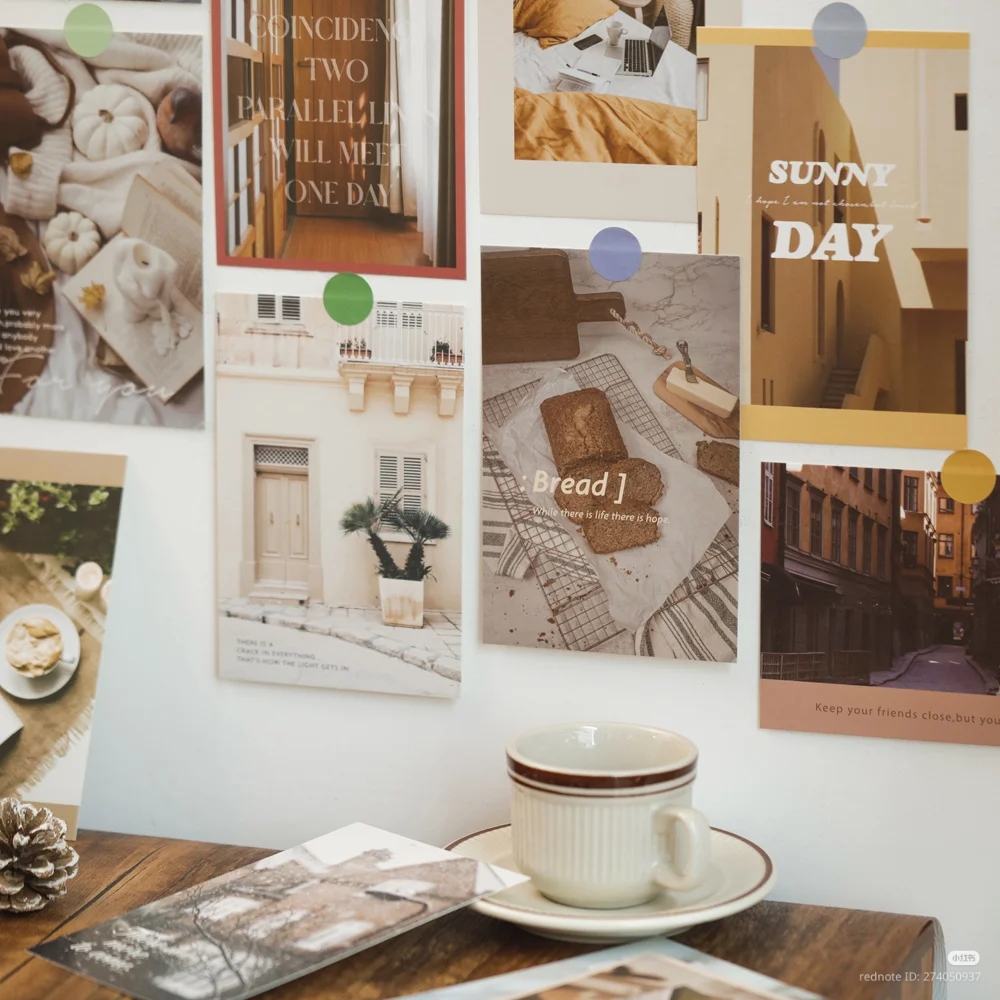 Camera_XHS_17517863343061040g2sg3100753kj604g49vug0bfcogevehmmo0 Cozy "Sunny Day" Aesthetic Wall Posters (30 Pcs) - Image 1