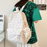 Floral Pattern Women Backpack Multi Color Casual School & Travel Bag Girls' School Bags Kids Backpacks