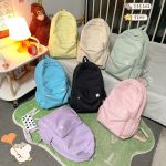 New Waterproof Nylon Women Backpack Female Travel Bag Backpacks Schoolbag for Teenage Girls Solid Color Bookbag Mochila Bookbag - Image 11