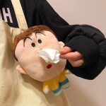 Non-Slip Cartoon Tissue Box Cover Keychain for Car Desk - Funny Kawaii Couple Love Bag Charm, Cute Home Decor Gift Accessory