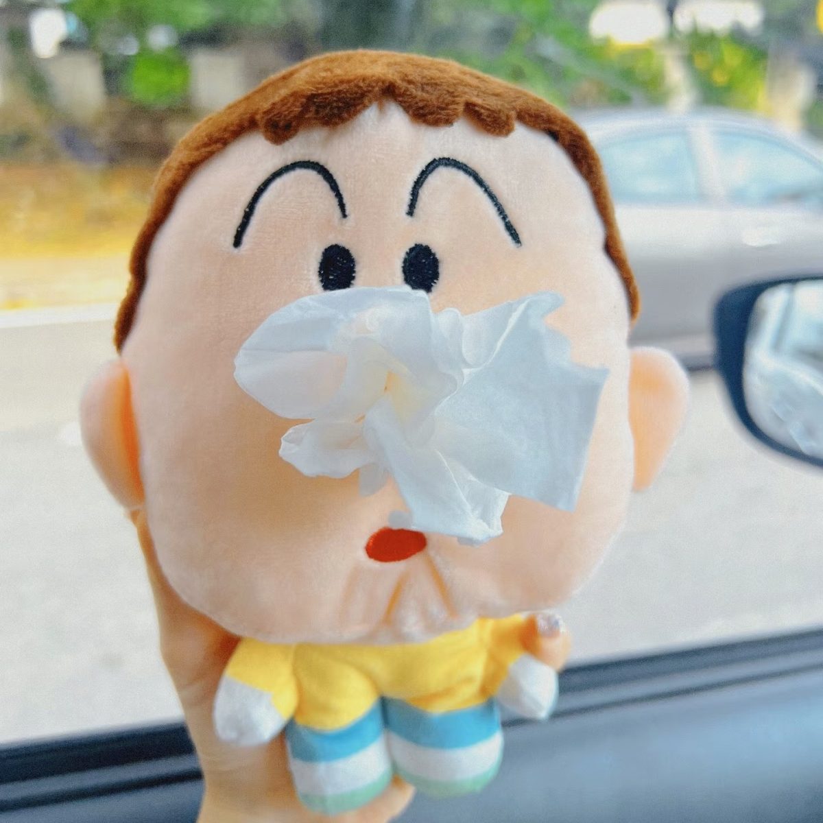 Non-Slip Cartoon Tissue Box Cover Keychain for Car Desk - Funny Kawaii Couple Love Bag Charm, Cute Home Decor Gift Accessory - Image 8