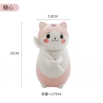 Cat Shaped cute Ceramic Coffee Mug with Spoon coffee Pots Milk Tea Cups - Image 8